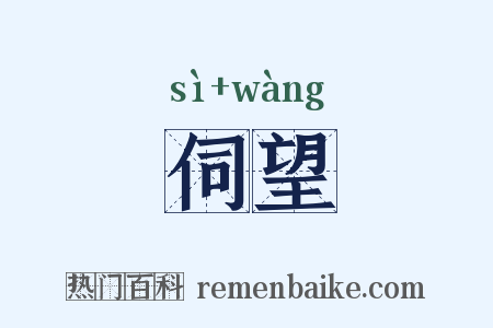 伺望是什么意思的图片